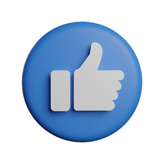 3D Rendering Illustration Like Social Media Element Photo HD