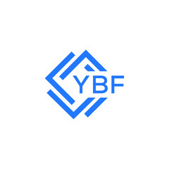YBF technology letter logo design on white  background. YBF creative initials technology letter logo concept. YBF technology letter design.