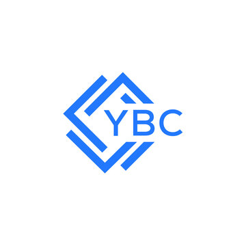 YBC technology letter logo design on white  background. YBC creative initials technology letter logo concept. YBC technology letter design.