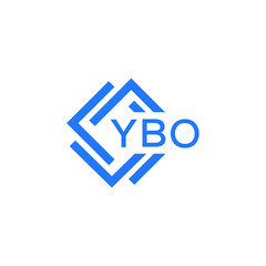 YBO technology letter logo design on white  background. YBO creative initials technology letter logo concept. YBO technology letter design.