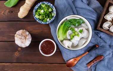 Wonton is a traditional Chinese snack