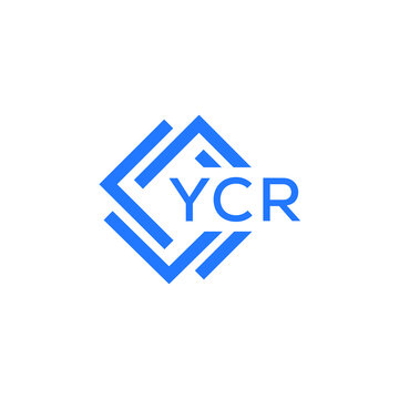 YCR technology letter logo design on white  background. YCR creative initials technology letter logo concept. YCR technology letter design.