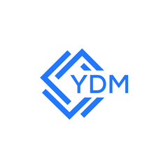 YDM technology letter logo design on white  background. YDM creative initials technology letter logo concept. YDM technology letter design.