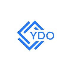 YDO technology letter logo design on white  background. YDO creative initials technology letter logo concept. YDO technology letter design.