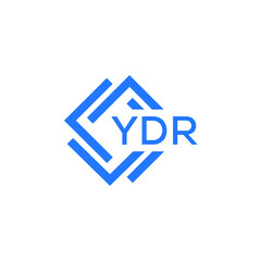 YDR technology letter logo design on white  background. YDR creative initials technology letter logo concept. YDR technology letter design.