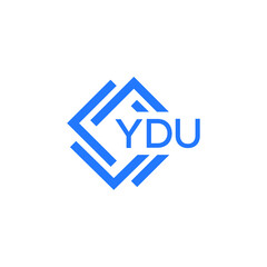 YDU technology letter logo design on white  background. YDU creative initials technology letter logo concept. YDU technology letter design.