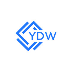 Obraz premium YDW technology letter logo design on white background. YDW creative initials technology letter logo concept. YDW technology letter design.
