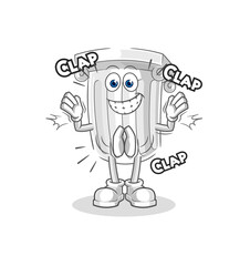 roman pillar applause illustration. character vector