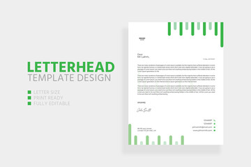 Creative Clean Corporate Letterhead Template Design
