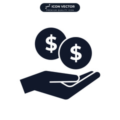earning icon symbol template for graphic and web design collection logo vector illustration