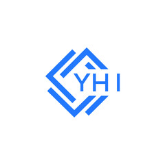 YHI technology letter logo design on white  background. YHI creative initials technology letter logo concept. YHI technology letter design.

