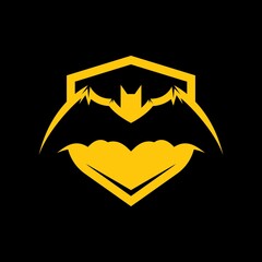 Bat logo template vector icon design