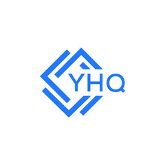 YHQ technology letter logo design on white  background. YHQ creative initials technology letter logo concept. YHQ technology letter design.

