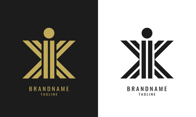 Luxury IX or XI Logo Design Template Vector
