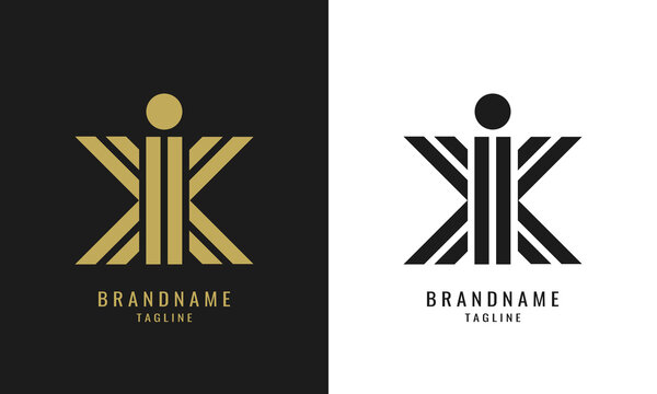 Luxury IX or XI Logo Design Template Vector