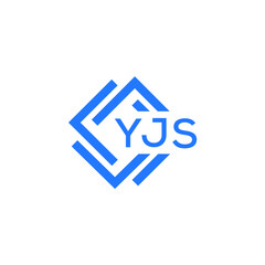 YJS technology letter logo design on white  background. YJS creative initials technology letter logo concept. YJS technology letter design.
