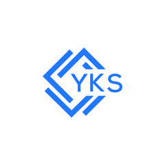 YKS technology letter logo design on white  background. YKS creative initials technology letter logo concept. YKS technology letter design.