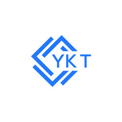 YKT technology letter logo design on white  background. YKT creative initials technology letter logo concept. YKT technology letter design.