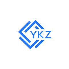 YKZ technology letter logo design on white  background. YKZ creative initials technology letter logo concept. YKZ technology letter design.