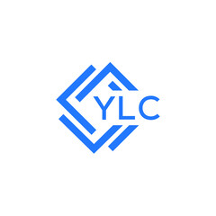 YLC technology letter logo design on white  background. YLC creative initials technology letter logo concept. YLC technology letter design.