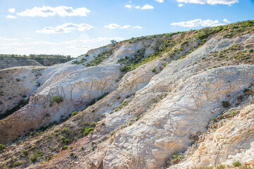 Erosion Gullies on Cuesta escarpment