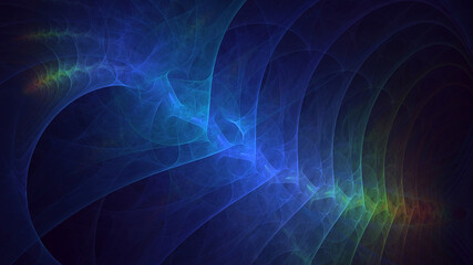 3D rendering abstract multicolor technology fractal light background
