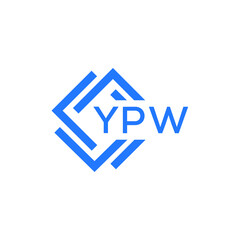 Obraz premium YPW technology letter logo design on white background. YPW creative initials technology letter logo concept. YPW technology letter design.