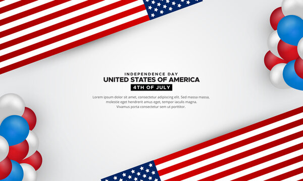 Extraordinary and Fantastic United states of american Independence day design background vector