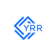 YRR Flat accounting logo design on white  background. YRR creative initials Growth graph letter logo concept. YRR business finance logo design.