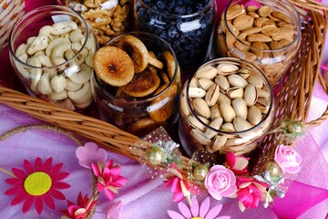 Mixed dry fruits, Nuts and Dry Fruits, Healthy snack - mix of organic nuts and dry fruits.
