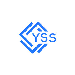 YSS technology letter logo design on white  background. YSS creative initials technology letter logo concept. YSS technology letter design.