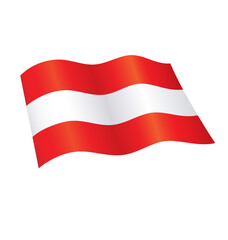 flying austrian flag austria icon silk