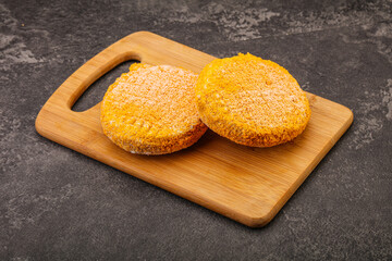 Raw chicken cutlet for roast