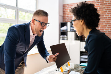 Businesspeople Shouting At Each Other