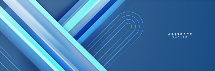 Obraz premium Blue abstract banner background