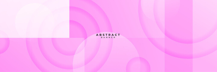 Pink abstract banner background