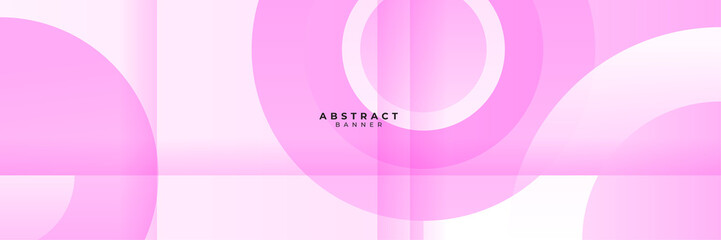 Pink abstract banner background