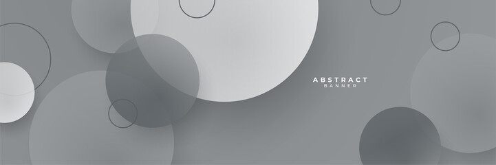 Grey gray black abstract banner background