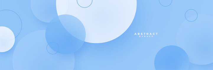 Blue abstract banner background