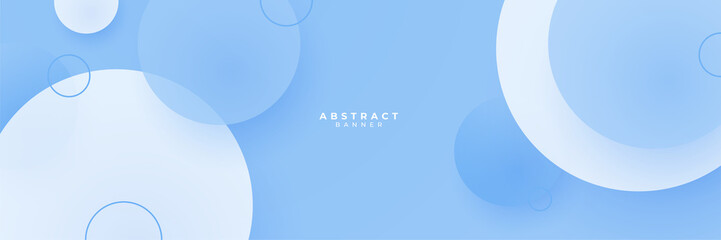 Blue abstract banner background
