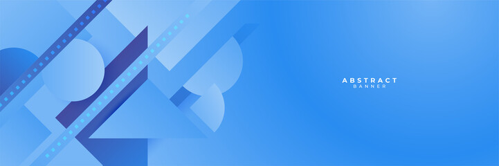 Obraz premium Blue abstract banner background