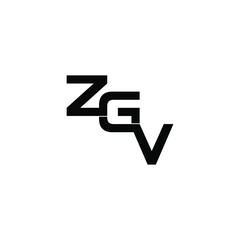 zgv letter original monogram logo design