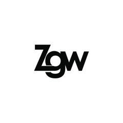 zgw letter original monogram logo design