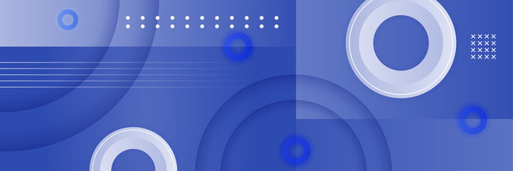 Blue abstract banner background