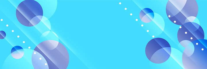 Blue abstract banner background