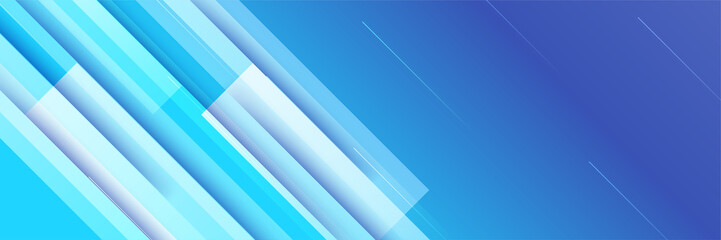 Fototapeta premium Blue abstract banner background