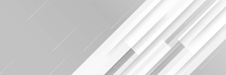 White banner background