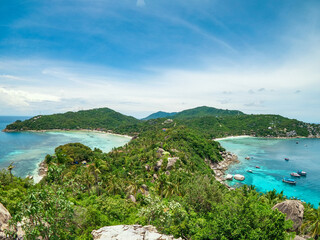 John-Suwan viewpoint at Ko Tao island in south of Thailand.