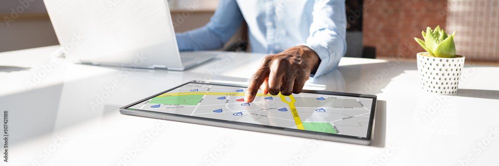 Poster gps location map search online