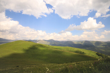 Fototapeta na wymiar View from the ski resort near Jermuk, Armenia